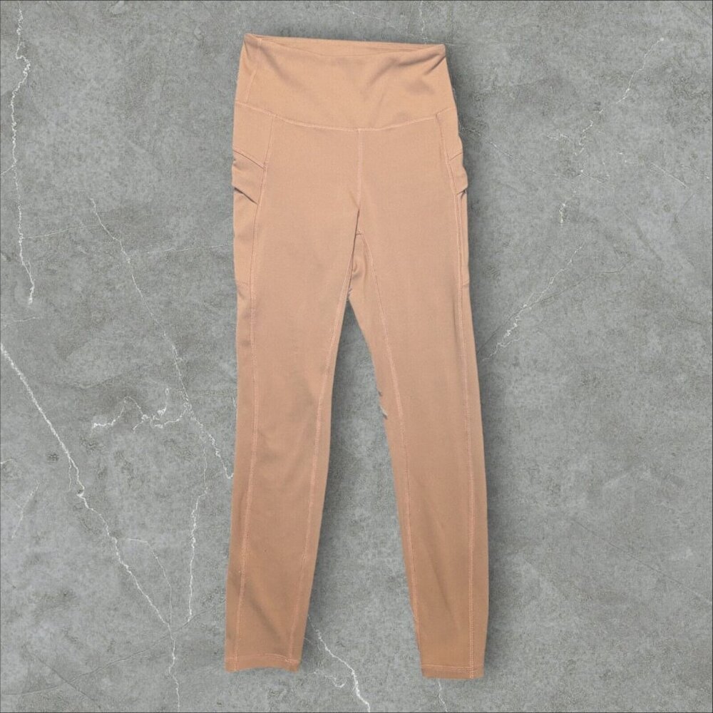 MoveTheory Women's Small Elastic Waist‎ Skinny Ankle Leggings Pants Yoga Pockets